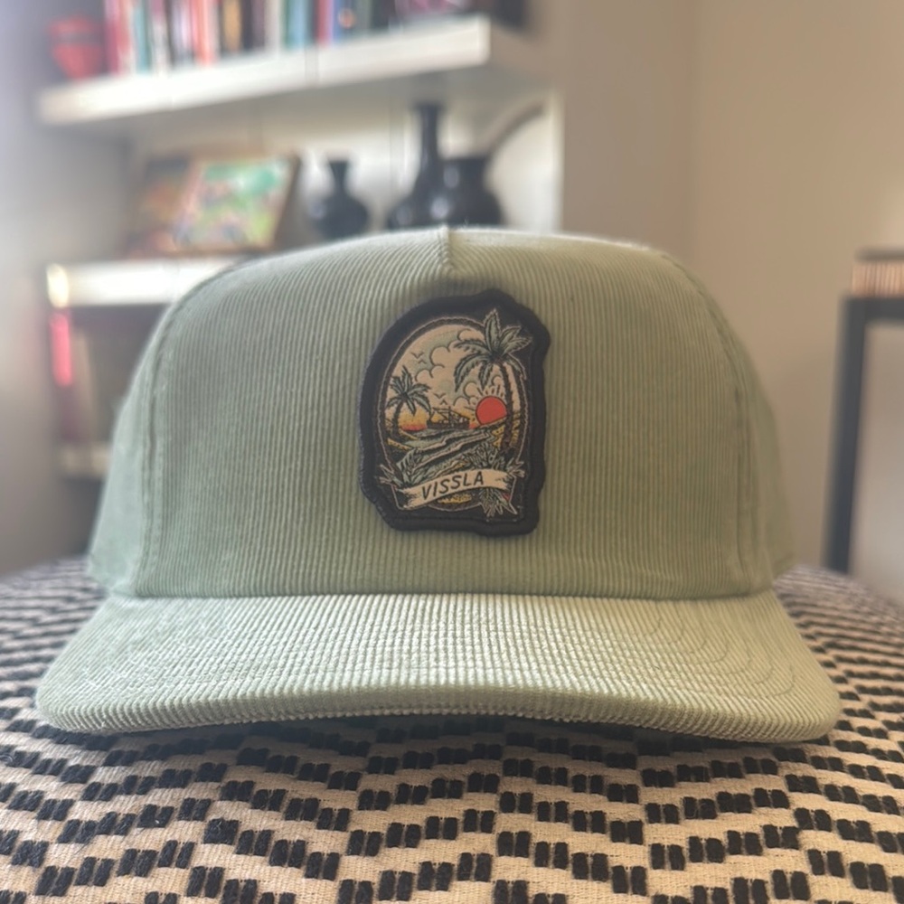 Vissla Green Corduroy Cap